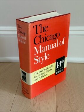 GUC The Chicago Manual of Style, 14th Edition, University of Chicago Press 1993